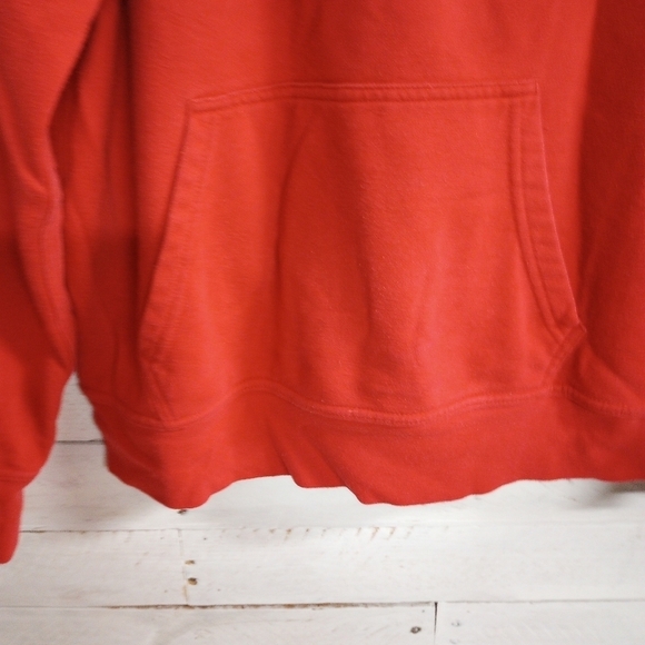 Mens North Face Hoodie Sweatshirt Pullover Size Medium Red Front Logo, Hooded - Picture 2 of 8